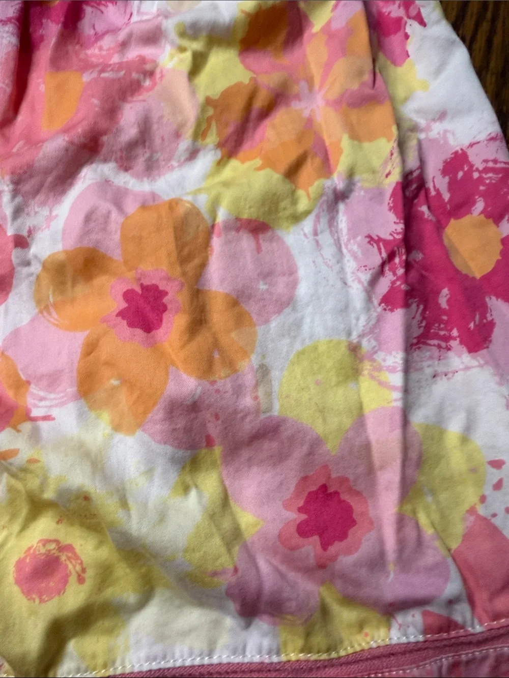 OshKosh B'gosh Pink and Coral Floral Knit Dress Top
